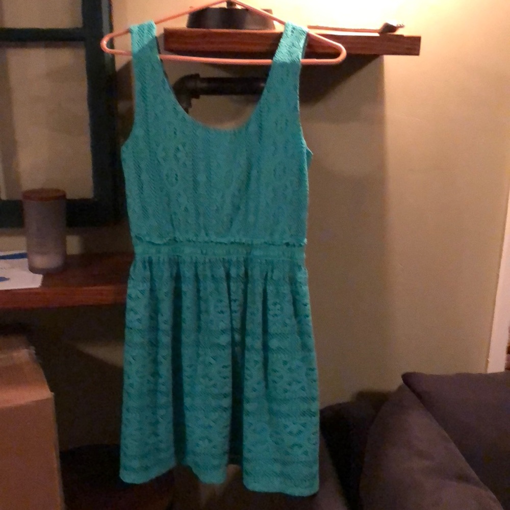 Turquoise short dress
